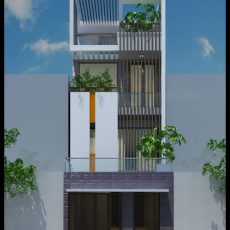 mẫu thiết kế nhà đẹp 3 tầng 85m2 kiến trúc hiện đại