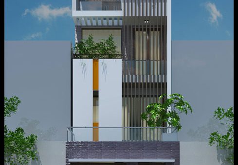 mẫu thiết kế nhà đẹp 3 tầng 85m2 kiến trúc hiện đại